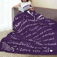 thumbnail image 4 of Blanket to Sister Birthday Gifts from Sister Ultra-Soft Flannel Throws Blankets Sister in Law Warm Quilts for Bed Couch Travel Beach 50 * 60 inches, 4 of 5