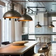 thumbnail image 4 of Loft Pendant Lamp, Industrial Pendant Lighting with Rustic Bowl Shape Barn Dome Lampshade, Ceiling Mount Lamp for Kitchen Dining Room Decor, 4 of 5
