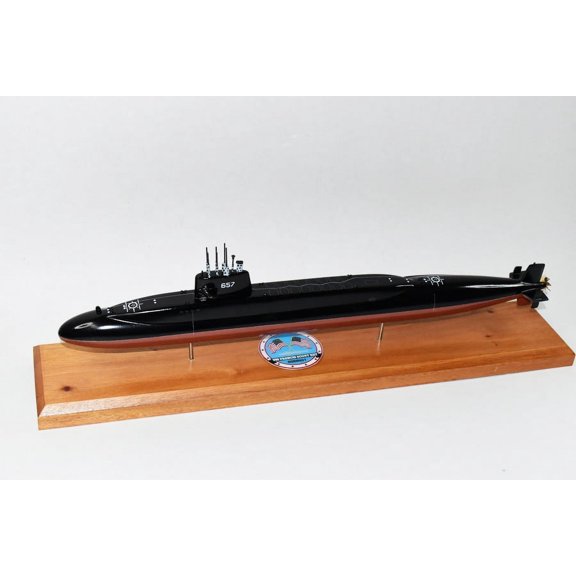 USS Francis Scott Key SSBN-657 Submarine Model,Navy,20,Scale Model,Mahogany,Benjamin Franklin Class
