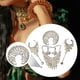 thumbnail image 5 of Conjunto de 3 collares, pendientes y pulseras para mujer, joyería de moda de aleación para boda y novia. Plata, 5 of 7
