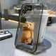 thumbnail image 4 of Funny Cartoon Bear Clear Phone Case For iPhone 14 Pro Max 11 12 13 15 Pro Max Mini X XS XR 78 14 15 Plus Luxury Shockproof Cover, 4 of 5