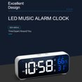 thumbnail image 2 of Led Digital Alarm Clock 12 / 24 Hour Adjustable Volume Brightness Mirror Clocks For Bedroom Home Office, 2 of 6