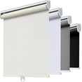 thumbnail image 3 of AOSKY Cordless Blackout Roller Shade for Window,High-Grade Blinds with Spring System. UV Protection,Durable,Easy.The More Suitable Choice in Shades for Home and Office,74" W x 72" H,Ivory White, 3 of 5