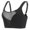Black, variant on Lovskoo Sports Bras For Women - High Impact Seamless Support Bra Non Padded For Yoga Gym Workout Fitness Gray