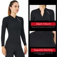 thumbnail image 4 of Gecheer Wetsuit Top for Women Long Sleeves Wetsuit Jacket 2mm Neoprene Diving Top for Snorkeling Scuba Diving Surfing Water Sports Swimming, 4 of 7