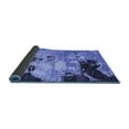 thumbnail image 2 of Ahgly Company Indoor Round Abstract Blue Contemporary Area Rugs, 8' Round, 2 of 4