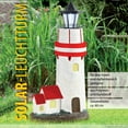 thumbnail image 2 of Solar Power LED Lighthouse Light with Rotating Light Beam 29CM Home Garden Decoration Fence Lawn Lamp Fairy Light, 2 of 8