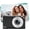 Black, variant on Velours Nostalgia Shot Digital Camera, Veloures Nostalgiashot 4k, Portable Mini Retro Camera with LED Flash Light, Vintage Camera for Travel & Vlogging, 16x Digital Zoom