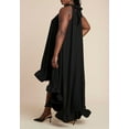thumbnail image 2 of ELOQUII Women's Plus Size High Low Dramatic Ruffle Detail Dress, 2 of 2