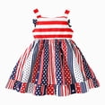 thumbnail image 5 of CAUYDY Baby Girl Dresses Toddler Girls 4th of July Straps Dress American Flag Stars Striped Sundress Independence Day Outfits 6 12 18 Months 2T 3T 4T (Sizes 18-24 Months,Red), 5 of 5