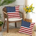 thumbnail image 4 of Fundas de cojín del 4 de julio con diseño de bandera patriótica y estrellas, decoración para sofá, dormitorio y hogar., 4 of 6