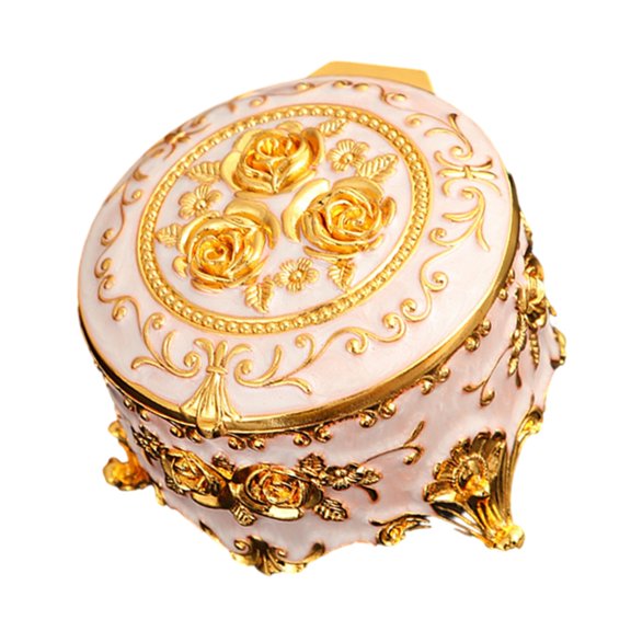 Antique Inspires Enamel Jewelry Case Home Organiser for Necklace Bracelet Rings