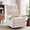 Beige, variant on GEEYOO 360°Swivel Rocker Recliner Chair for Adults with Side Pockets,Small Recliner Chair for Small Spaces,Modern Swivel Glider Recliner for Living Room,Linen,Black