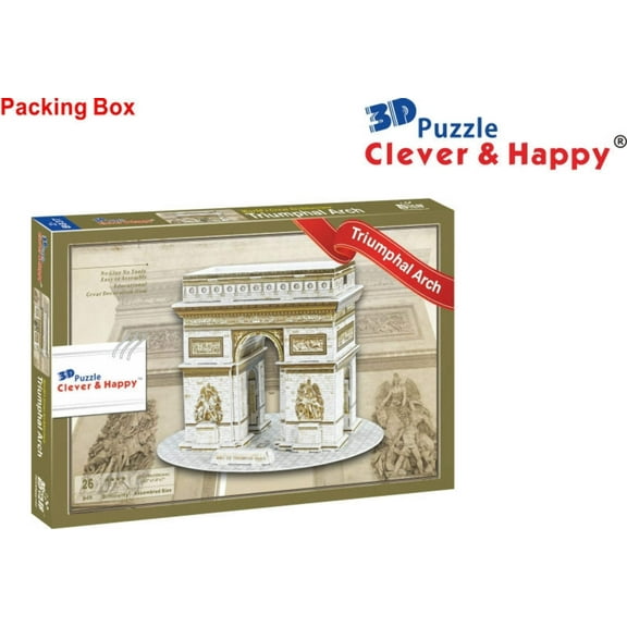 Triumphal Arch 3D Puzzle, 26 Pieces