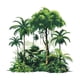 thumbnail image 2 of Calcomanía de pared de plantas verdes impermeable de 22 x 33 pulgadas, vinilo adhesivo 3D realista, duradero, resistente a altas temperaturas, fácil de aplicar, extraíble, sin residuos, para sala de, 2 of 6