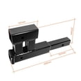 thumbnail image 2 of Récepteur d'Attelage de Remorque de Camion Double 2 Pouces Adaptateur de Rallonge Double Extension Pièces de Véhicule Récréatif Accessoires de Caravane, Résistance à la Corrosion, 2 of 6