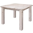 thumbnail image 4 of Homestead Collection Square 4 Post Dining Table, Clear Lacquer Finish, 4 of 6