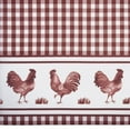 thumbnail image 2 of Traditional Elegance Barnyard Window Curtain Tier Pair and Valance Set - 58x36 - Burgundy, 2 of 2
