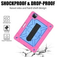thumbnail image 7 of Dteck Cover for iPad Pro 11 2nd Gen 2020 with Screen Protector, Heavy Duty Full-Body Hybrid Rugged Case with 360 Degree Rotating Kickstand Hand Strap, Rose/Blue, 7 of 7