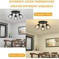 3Light Kitchen Light Fixtures Ceiling Mount, Adjustable Multi