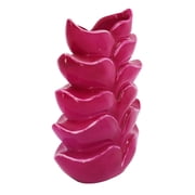 Ashland 11.75 Hot Pink Ceramic Vase , Summer Home Decor