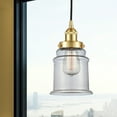 thumbnail image 6 of 616-1PH-AB-G184-Innovations Lighting-Canton - 1 Light Mini Pendant In Industrial Style-11 Inches Tall and 6 Inches Wide-Antique Brass Finish-Seedy, 6 of 7