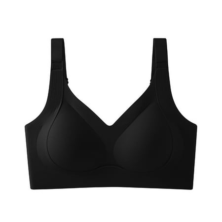 JAKANYQ Women s Adjustable Pull And Drop Large Size Underwear Women s Gathering Sports Bra Wirelesss Loose Comfortable