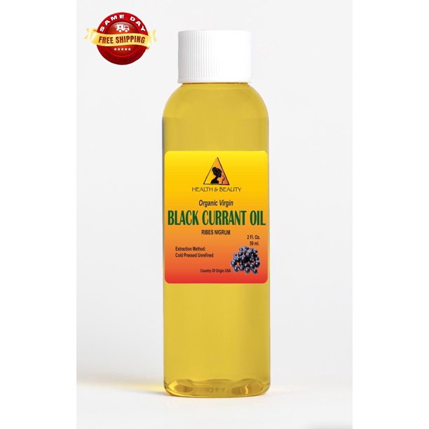 Black Currant Seed Oil Unrefined Virgin Organic 15 GLA Cold Pressed