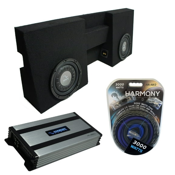 05-15 Toyota Tacoma Double Cab Truck Harmony F104 Dual 10" Sub Box & HA-A800.1