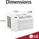 thumbnail image 5 of Aire acondicionado de ventana LG Control 6000 BTU 115 V, 6000 BTU, color blanco, 5 of 9