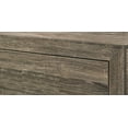 thumbnail image 4 of DeeHome Grey Finish Fabric 1pc King Size Panel Bed Beautiful Wooden Bedroom Furniture Contemporary Style, 4 of 5