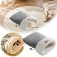 thumbnail image 5 of Soft Thermal Heated Cat Bed for Indoor Cats Winter Warm Cuddle Cup Bolster Rabbit Material Removable Washable Cover Round Pod Design, 5 of 5