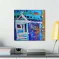 thumbnail image 3 of Beach Hut Euphoria - Canvas, 3 of 10