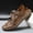 Khaki, variant on Men's Brown Leather & Mesh Closed-Toe Outdoor Sandals