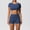 Navy Blue, variant on SKQIT Women's Solid Crop Top & High Waist Shorts Tracksuit Set, Breathable Sweat-absorbing Yoga Gym Workout Outfits, Ladies Sportswear for Indoor Outdoor Wear, Sportswear for Running