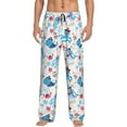 thumbnail image 5 of Mens Pajama Pants Bottoms with Pockets - Cute Pirate Shark Whale Octopus Comfy Mens Pj Pants, Soft Men Lounge Pants, 5 of 5