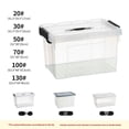 thumbnail image 3 of Caja de plástico impermeable a prueba de humedad, caja de almacenamiento transparente, caja de acabado grande engrosada, caja de almacenamiento portátil, 3 of 5