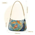 thumbnail image 3 of FORMRS Womens Shoulder Bag with Chain Strap Clutch Purse Cute Tote Handbag, Art Goldfish, 3 of 7