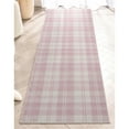 thumbnail image 6 of Well Woven Apollo Flatwoven Plaid Pink 2' x 5' Runner Rug, 6 of 7