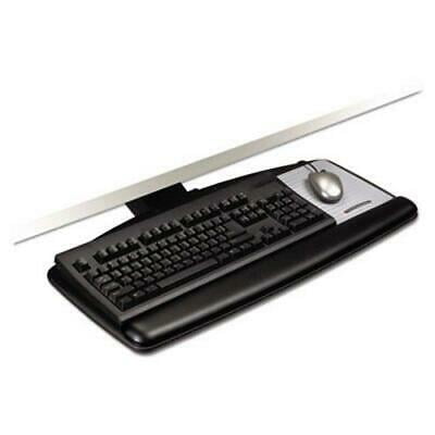 3m Knob Adjust Keyboard Tray, Standard Platform, Black