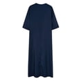 thumbnail image 4 of XDZJLR Men Shirts New Arab Muslim Casual Short Sleeve Loose Robe Shirts for Men, 4 of 4