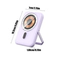 thumbnail image 3 of TIMIFIS Kitchen Gadgets Magnetic Rechargeable Magnetic Wireless Thin Fast Charging Charging Treasure with Bracket Small and Convenient with Cable Back Clip Mobile Power Kitchen & Dining, 3 of 6