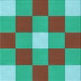 thumbnail image 1 of Ahgly Company Indoor Square Patterned Turquoise Green Area Rugs, 6' Square, 1 of 6