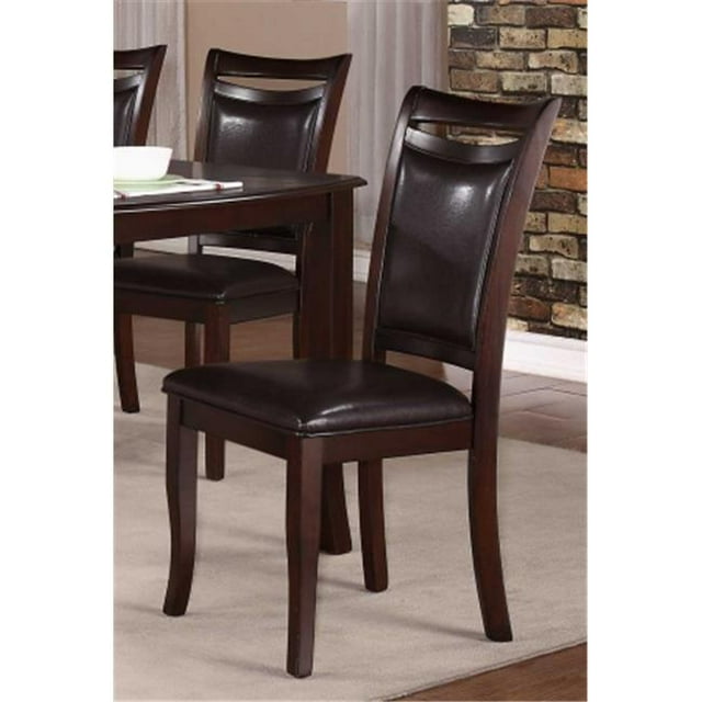 Chaise d'Appoint Maeve 2547S Marron Foncé - Lot de 2