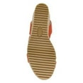 thumbnail image 4 of ANNE KLEIN Womens Orange 1" Platform Padded Alyson Open Toe Wedge Slip On Espadrille Shoes 7.5 M, 4 of 4