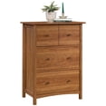 thumbnail image 4 of Sauder Union Plain Engineered Wood Secretary Desk/Chest in Prairie Cherry, 4 of 16