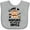 AC-Heather Grey, variant on Inktastic Monkey I Love Hanging out with My Uncle Boys or Girls Baby Bib