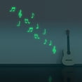 thumbnail image 5 of Glow-In-The-Dark Music Wall Sticker Set, Luminous Staff & Note Decals for teen Bedroom, Classroom, Studio, Quick-Charge Fluorescent Patch, Fun Night-Time Learning Decor, Gift for , 15X Wall Stickers, 5 of 5