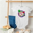 thumbnail image 4 of Airbrushed Alien UFO Hello Earth Bodysuit Jumper Girls Infant Baby Brisco Brands NB, 4 of 6
