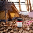 thumbnail image 2 of Solar Powered LED Camping Lantern USB Collapsible Solar Portable Chargeable for Hiking Camping Tent Hunting Red, 2 of 6